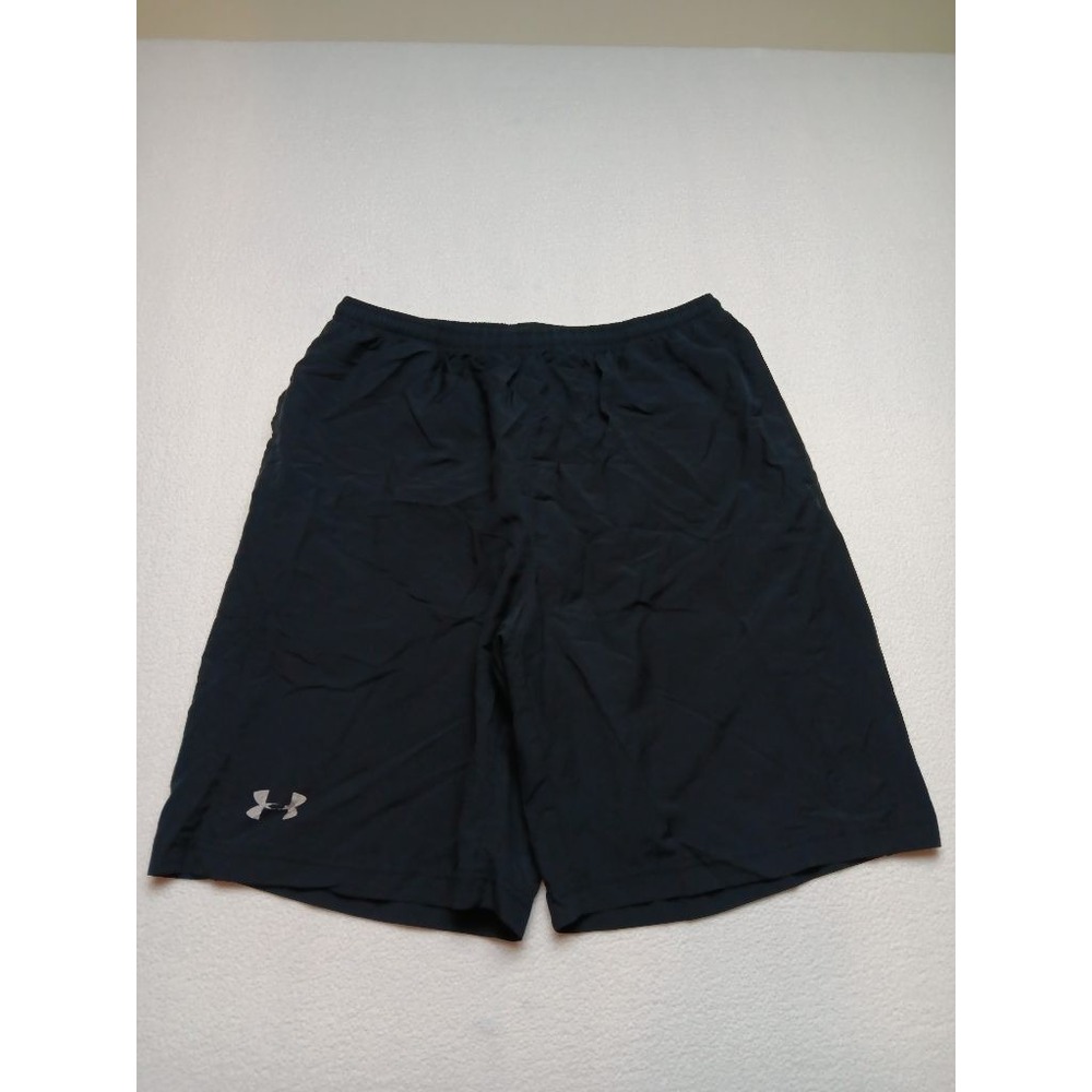 Under Armour Mens HeatGear Athletic Shorts Black Size M Medium Mesh Lined